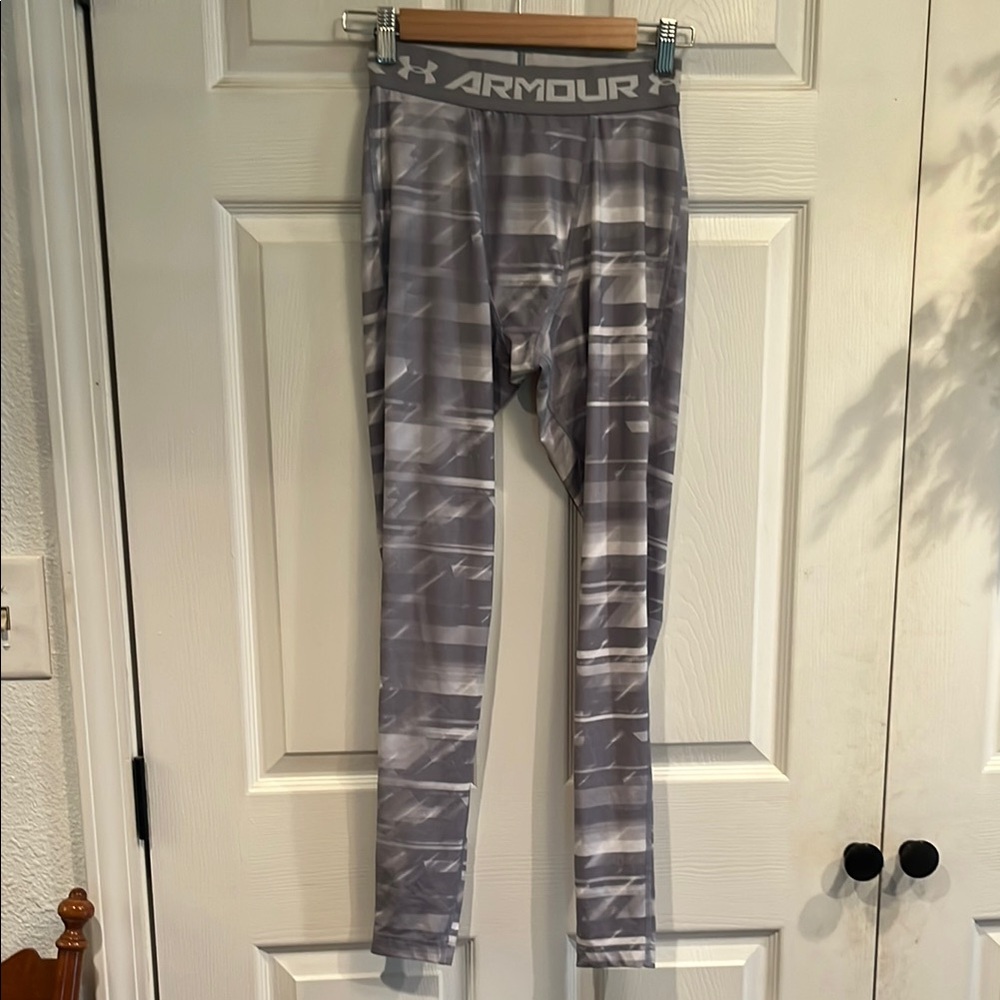 Under Armour Men's Gray Patterned Compression Pan… - image 1